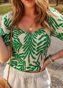 Fern Runched Top